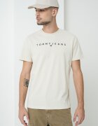 Tommy Jeans Памучна тениска с бродирано лого Червен/Крем/Тъмносин