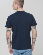 Tommy Jeans Памучна тениска с бродирано лого Ултрамарин синьо