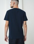 Tommy Jeans Памучна тениска с бродирано лого Зелен/Тъмносин