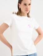 Tommy Jeans Памучна тениска с лого Мръснобял