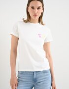 Tommy Jeans Памучна тениска с лого Мръснобял