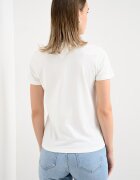 Tommy Jeans Памучна тениска с лого Мръснобял