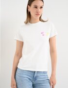 Tommy Jeans Памучна тениска с лого Мръснобял