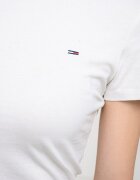 Tommy Jeans Памучна тениска с овално деколте - 2 броя Бял/Черен