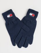 Tommy Jeans Плетени ръкавици Heritage с лого Тъмносин