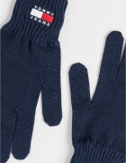 Tommy Jeans Плетени ръкавици Heritage с лого Тъмносин