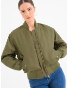 Tommy Jeans Подплатено бомбър яке Essential с лого - Маслинено зелено