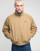 Tommy Jeans Подплатено яке от органичен памук с еластични маншети Бежов