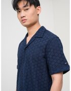 Tommy Jeans Риза Anglaise с бродерии и къси ръкави