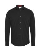 Tommy Jeans Риза по тялото Черен