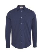Tommy Jeans Риза по тялото Тъмносин