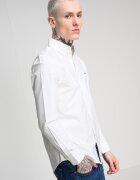 Tommy Jeans Риза със стандартна кройка и копчета на яката Бял