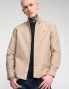 Tommy Jeans Риза със стандартна кройка и копчета на яката Камел