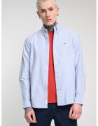 Tommy Jeans Риза със стандартна кройка и копчета на яката - Лавандула