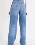 Tommy Jeans Широки дънки с висока талия Светлосин