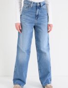Tommy Jeans Широки дънки с висока талия Светлосин