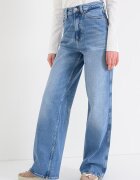 Tommy Jeans Широки дънки с висока талия Светлосин