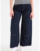 Tommy Jeans Скъсени дънки с широк крачол - Ултрамарин синьо