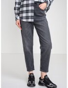 Tommy Jeans Скъсени дънки стил Mom с висока талия - Сив меланж