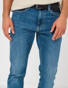 Tommy Jeans Скосени дънки със средна талия Тъмносин