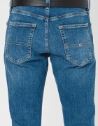 Tommy Jeans Скосени дънки със средна талия Тъмносин