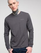 Tommy Jeans Слим блуза с овално деколте Избеляло черно