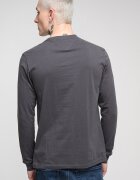 Tommy Jeans Слим блуза с овално деколте Избеляло черно