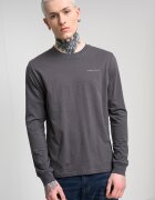 Tommy Jeans Слим блуза с овално деколте Избеляло черно