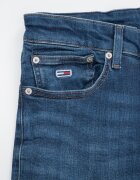 Tommy Jeans Слим дънки със захабен ефект Тъмносин