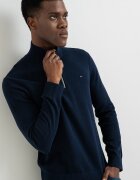 Tommy Jeans Слим пуловер от органичен памук Тъмносин