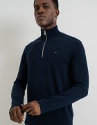 Tommy Jeans Слим пуловер от органичен памук Тъмносин