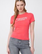 Tommy Jeans Слим тениска с лого