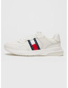 Tommy Jeans Спортни обувки от кожа и еко кожа с лого - Червен/Бял/Тъмносин