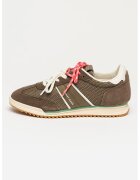 Tommy Jeans Спортни обувки от текстил и велур с двойни връзки - Тъмнокафяв
