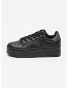 Tommy Jeans Спортни обувки с равна платформа и кожа - Черен