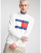 Tommy Jeans Стандартен суитшърт с лого - Бял