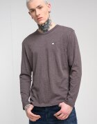 Tommy Jeans Стандартна блуза с пришито лого Кафяв меланж