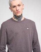 Tommy Jeans Стандартна блуза с пришито лого Кафяв меланж