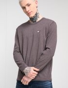 Tommy Jeans Стандартна блуза с пришито лого Кафяв меланж