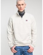 Tommy Jeans Суитшърт с къс цип - Крем