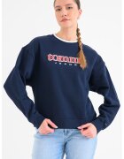 Tommy Jeans Суитшърт с лого - Тъмносин