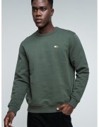 Tommy Jeans Суитшърт с овално деколте и лого - Бледозелен