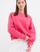 Tommy Jeans Свободен суитшърт с овално деколте Малина