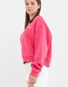 Tommy Jeans Свободен суитшърт с овално деколте Малина