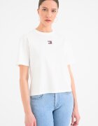 Tommy Jeans Свободна памучна тениска Бял