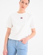 Tommy Jeans Свободна памучна тениска Бял