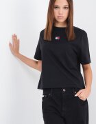 Tommy Jeans Свободна памучна тениска Червен/Черен