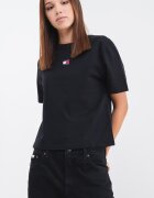 Tommy Jeans Свободна памучна тениска Червен/Черен