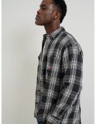 Tommy Jeans Свободна риза на каре - Бял/Избеляло черно