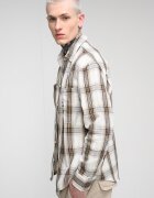 Tommy Jeans Свободна риза на каре Зелен/Черен/Крем
